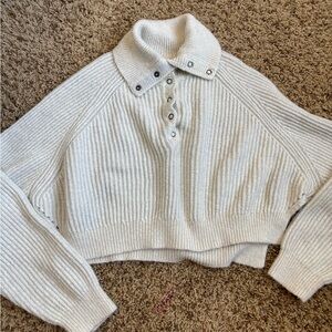 Cozy Cream Ribbed Sweater